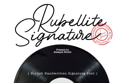 Rubellite - Stylish Handwritten Signature Font