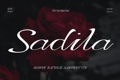 Sadila - Modern Natural Handwritten Font