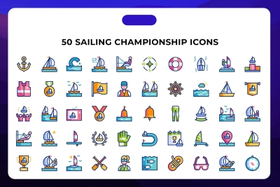 Sailing Championship Icons