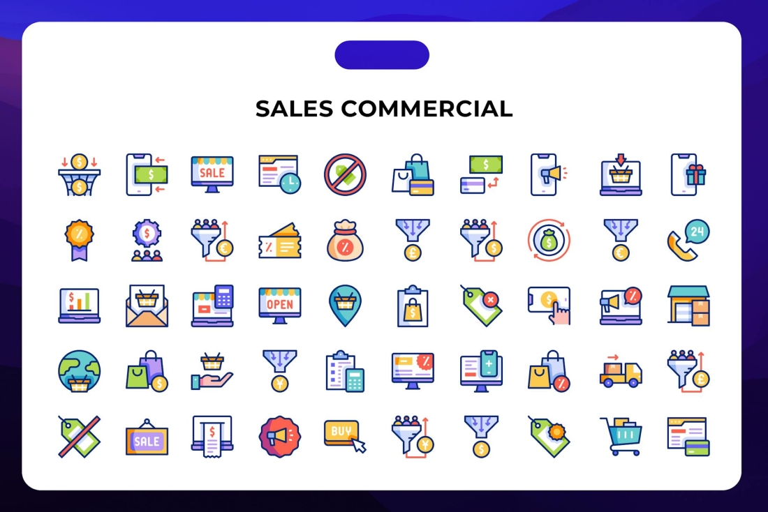 Sales Commercial Icons