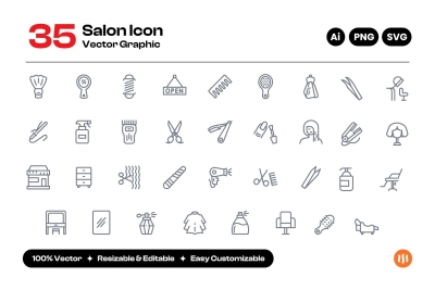 Salon Equipment Icon