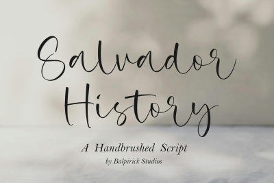 Salvador History Script Font