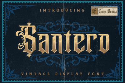 Santero Modern Blackletter Font