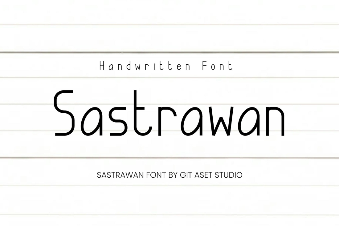 Sastrawan Handwritten Font