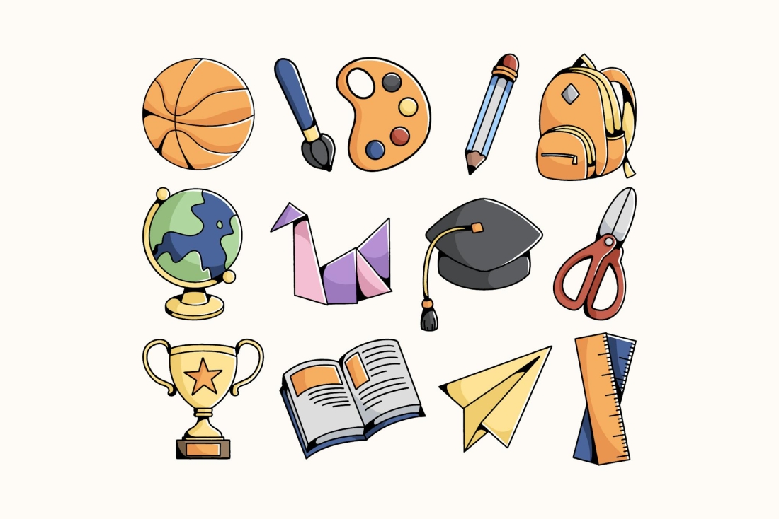 School Doodle Illustration