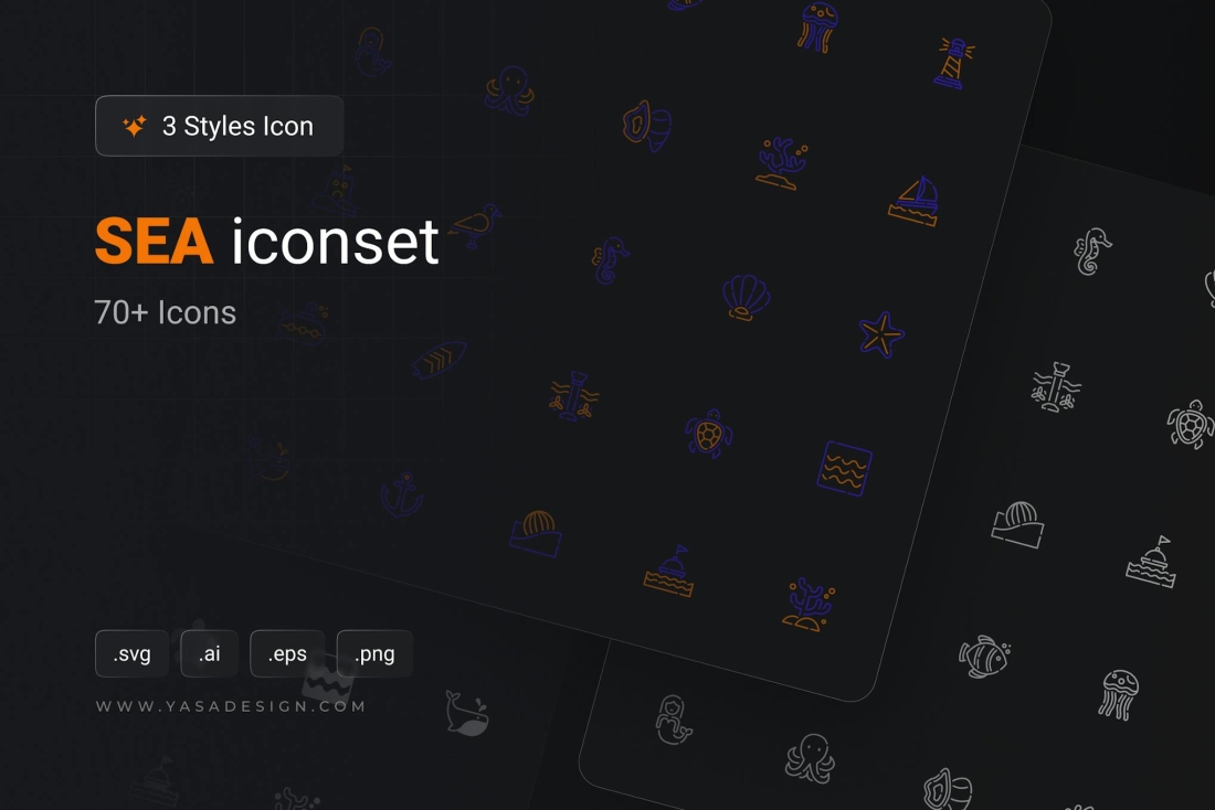 Sea Icons Set