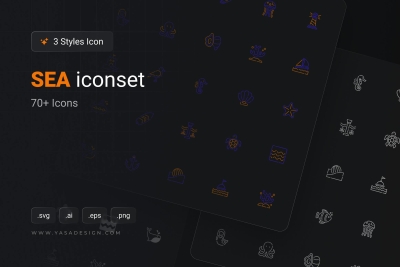 Sea Icons Set