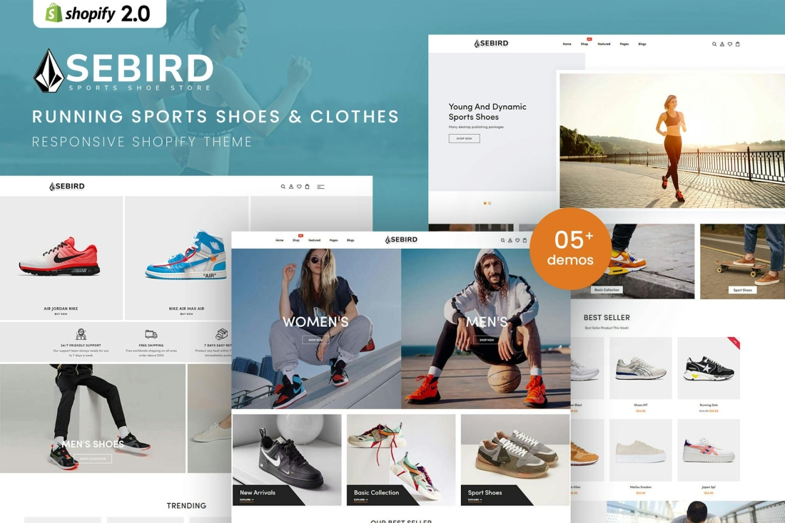 Sebird - Sports Shoes Responsive Shopify 2.0 Theme