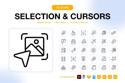 Selection And Cursors Icon Pack