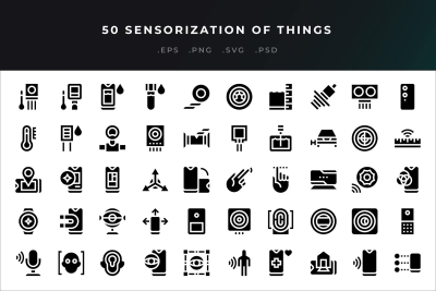 Sensorization Of Things Icons