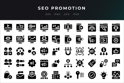 Seo Promotion Icons