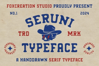 Seruni Handdrawn Typeface
