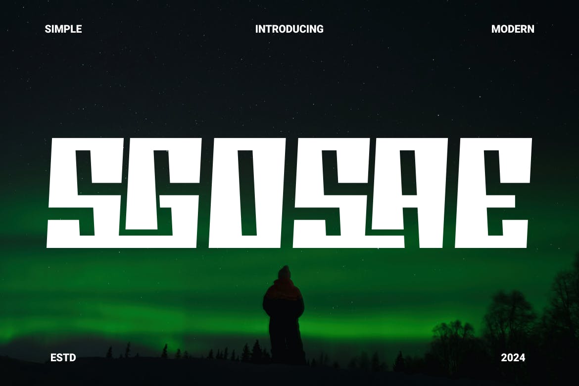 Sgosae A Display Typeface