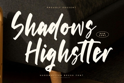 Shadows Highstter Handwritten Brush Font