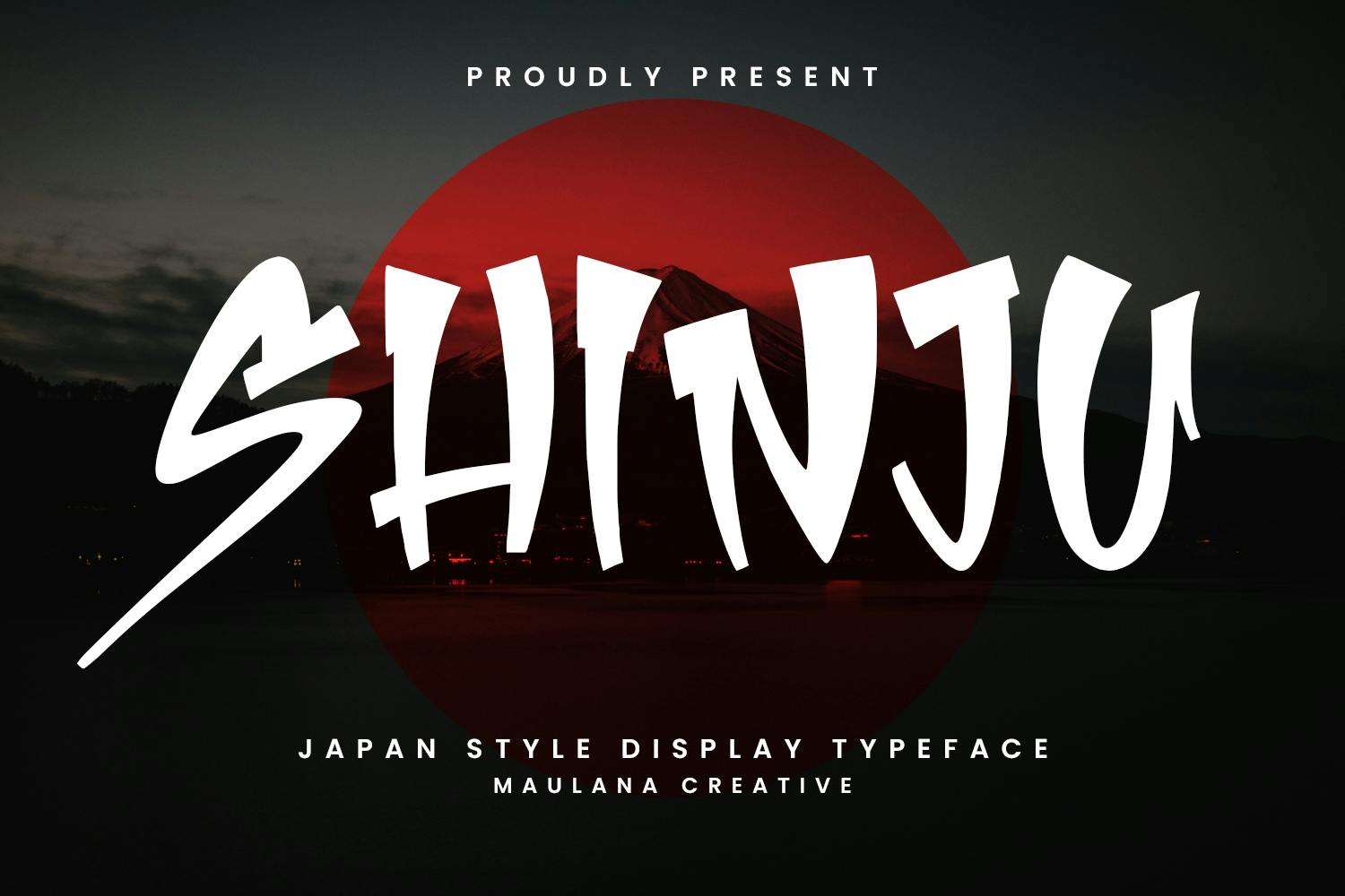 Shinju Display Japanese Handmade Font Typeface