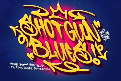 Shotgun Blues | Graffiti Music Font