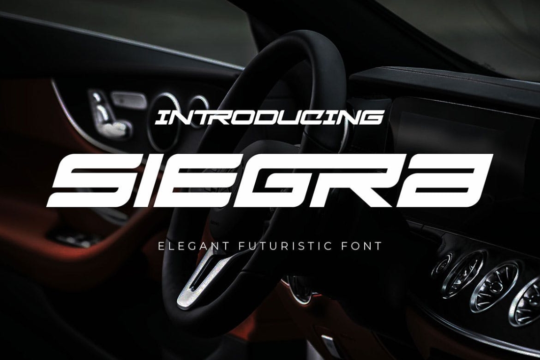 Siegra - Sporty Tech Font