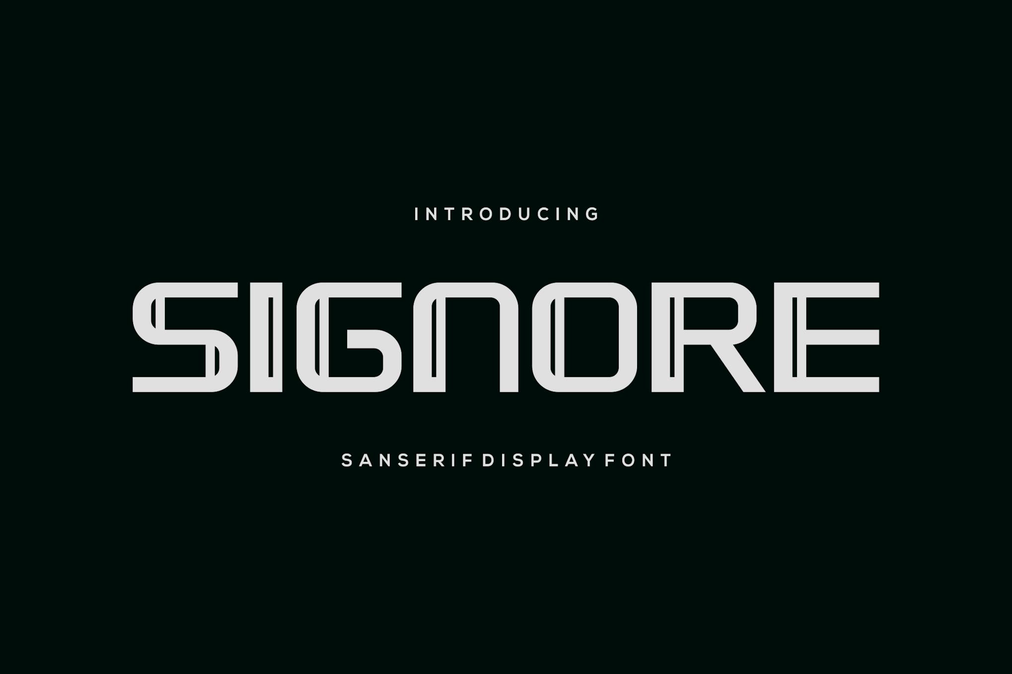 Signore Fonts