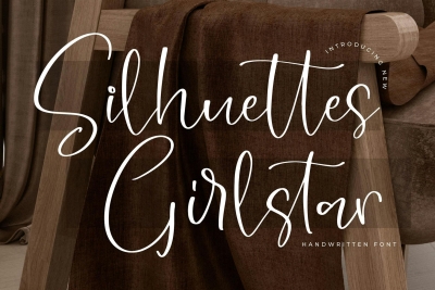 Silhuettes Girlstar Modern Handwritten Font