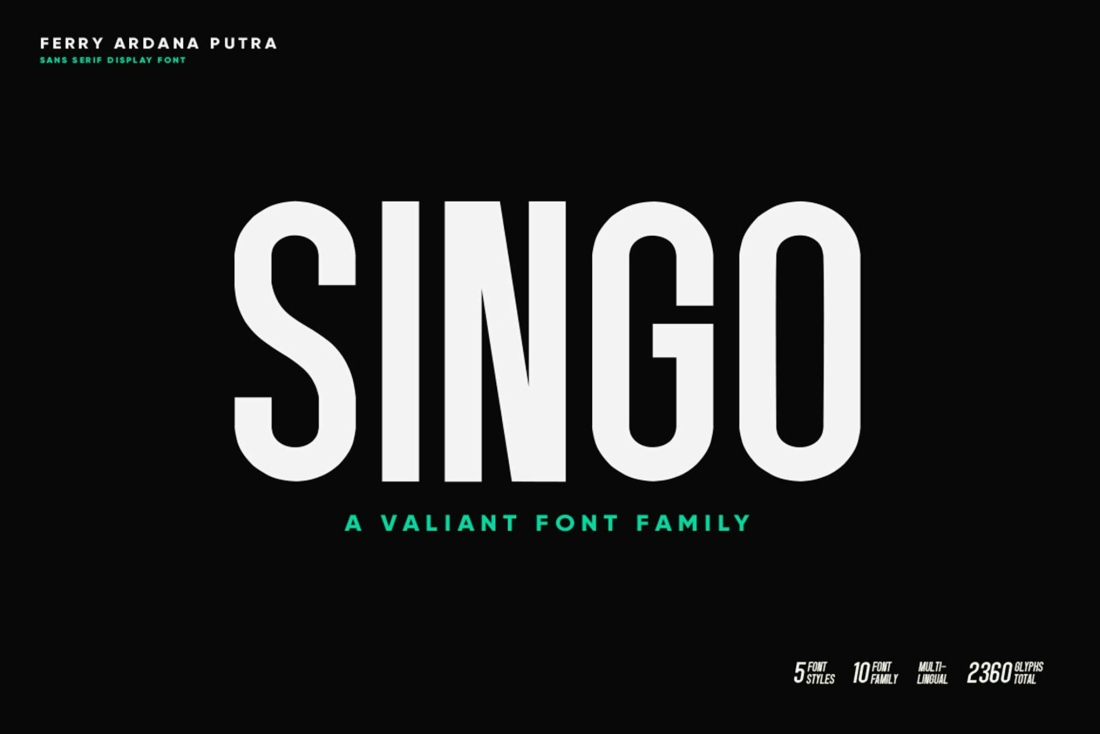Singo | Sans Display Font