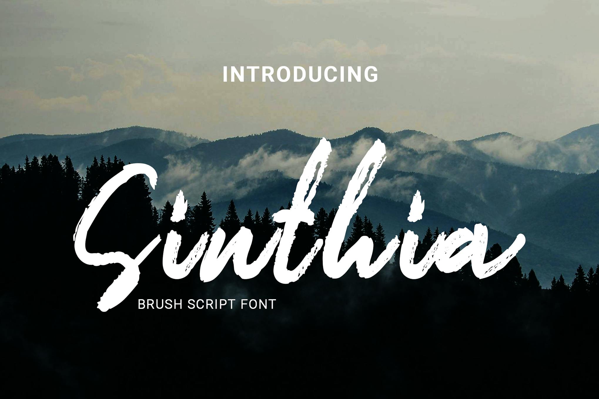 Sinthia – Brush Script Font