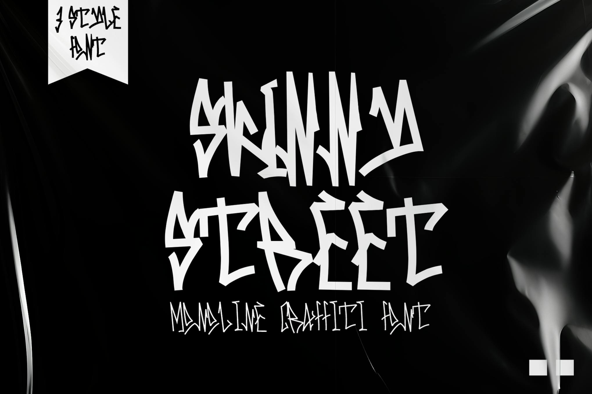 Skinny Street – Monoline Graffiti Font