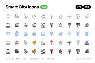 Smart City Icons Vol. 2