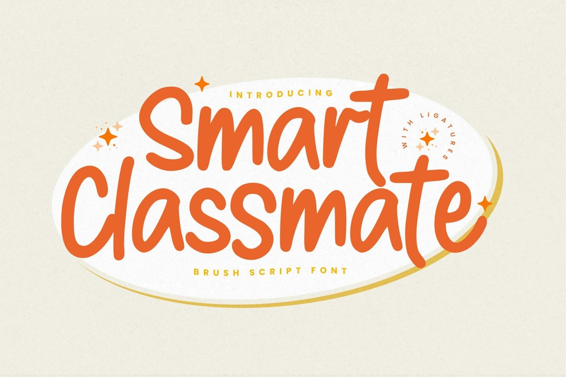 Smart Classmate - Brush Script Font