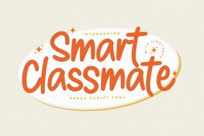 Smart Classmate - Brush Script Font