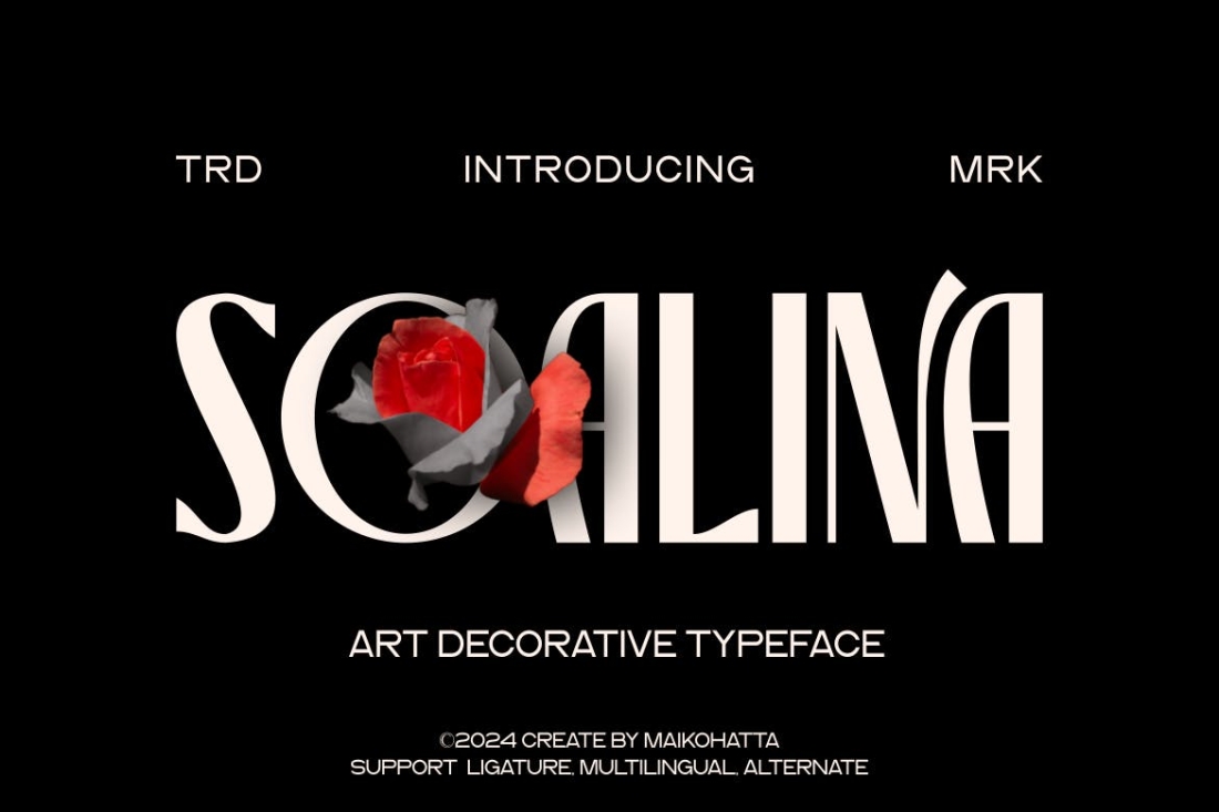 Soalina - Art Decorative Typeface