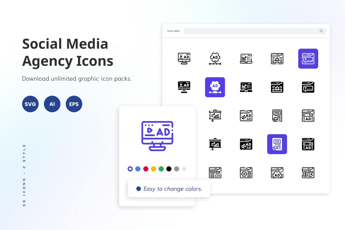 Social Media Agency Icons