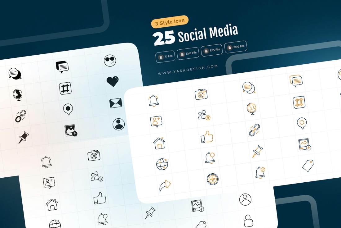 Social Media Icons set