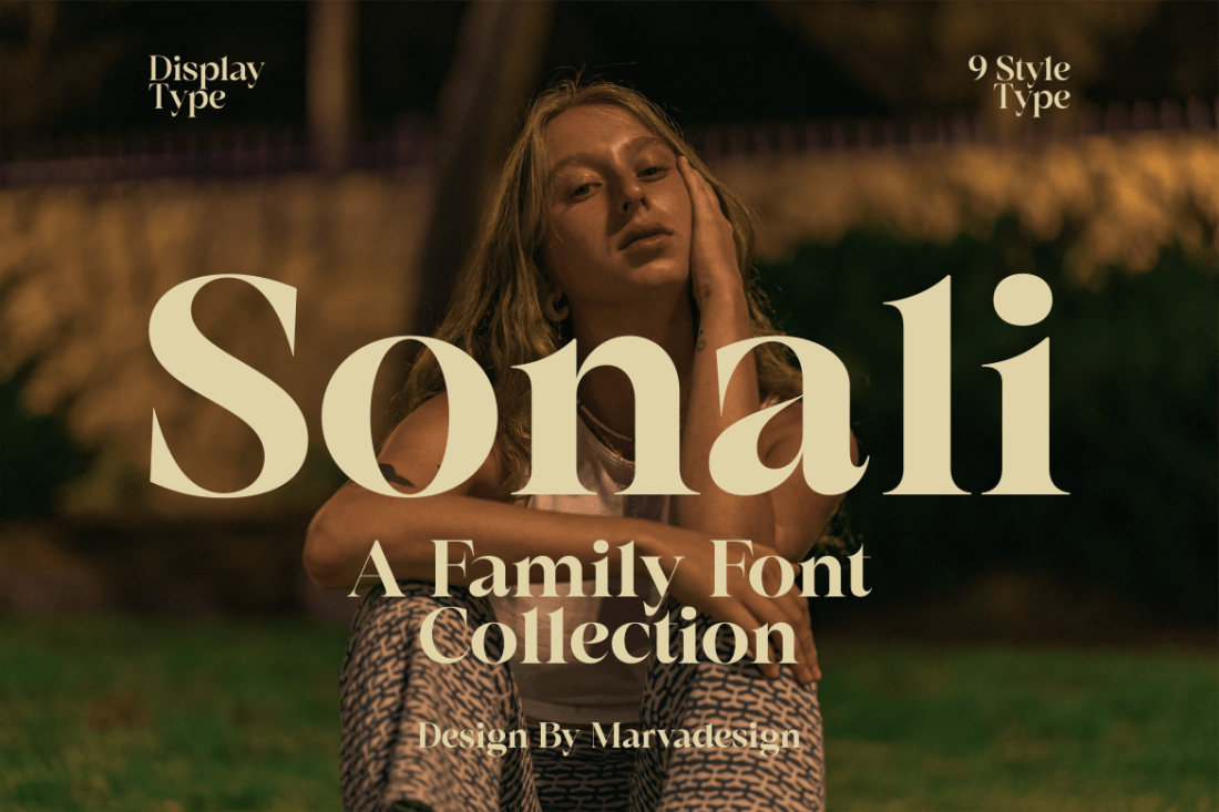Sonali - A Modern Serif Family Font
