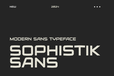 Sophistik Sans - Modern Sans Typeface