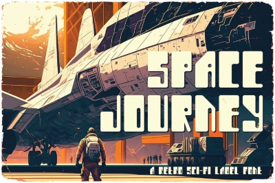 Space Journey Display Font