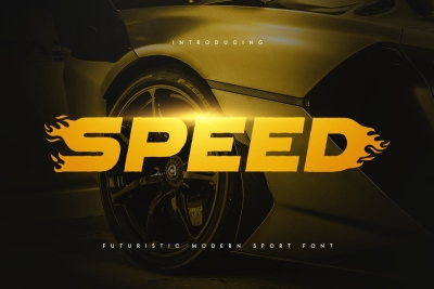 Speed - Futuristic Modern Sport Font