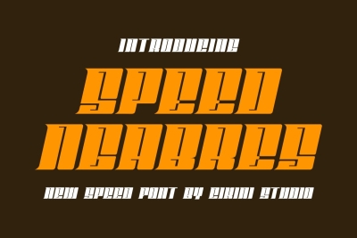 Speed Ngabres - New Speed Font