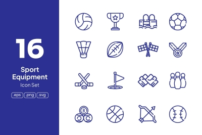 Sport Equipment Icons