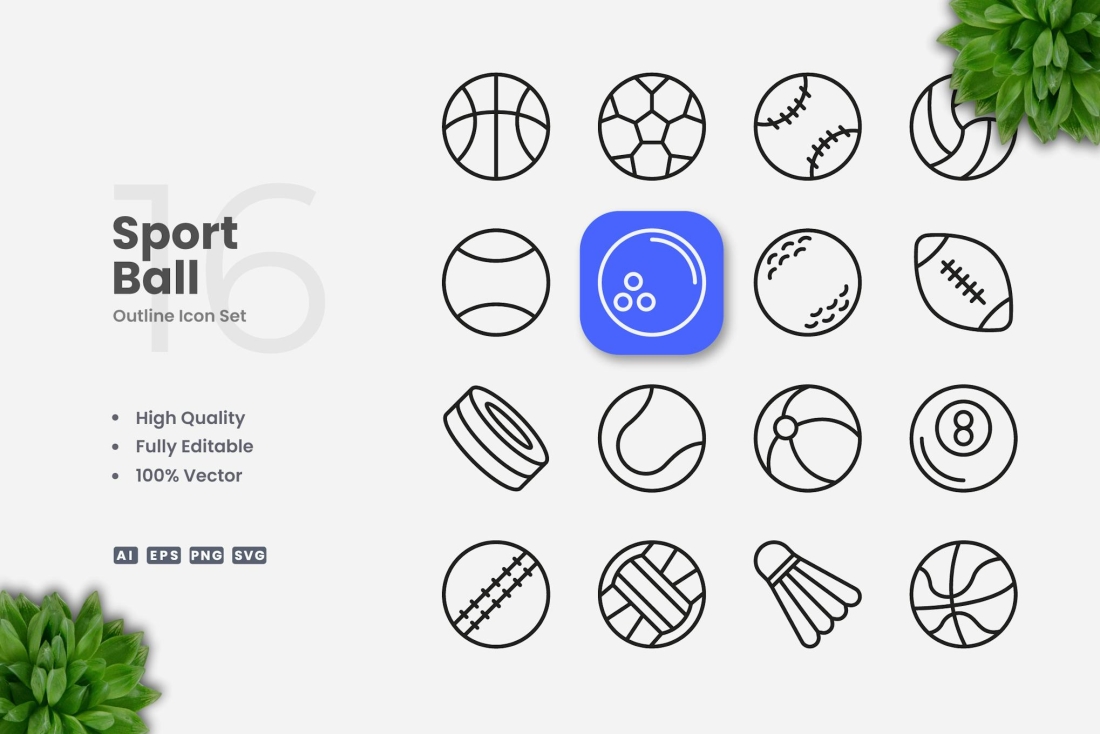 Sports Ball Icons