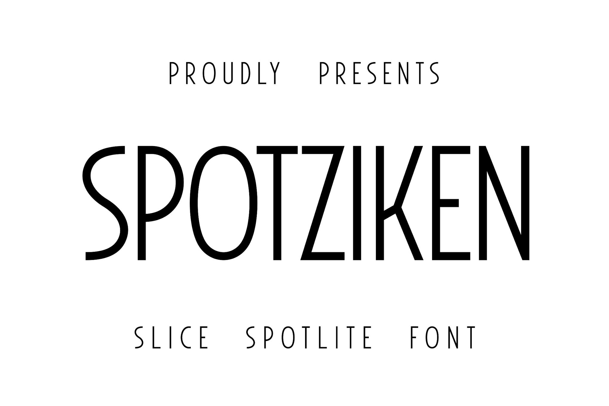 Spotziken Font