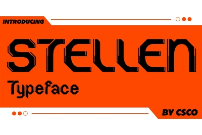 Stellen – Futuristic Font
