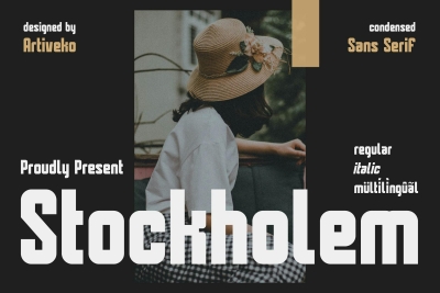Stockholem Condensed Font