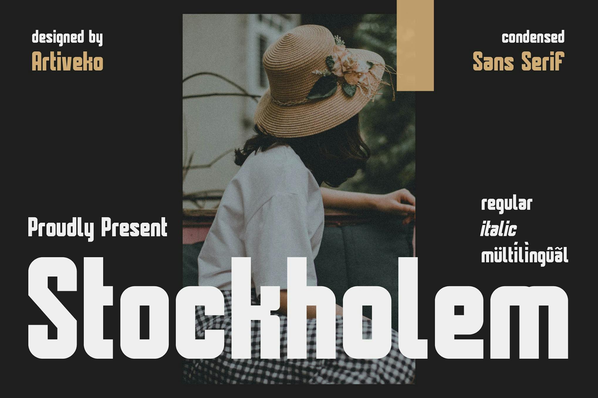 Stockholem Condensed Font