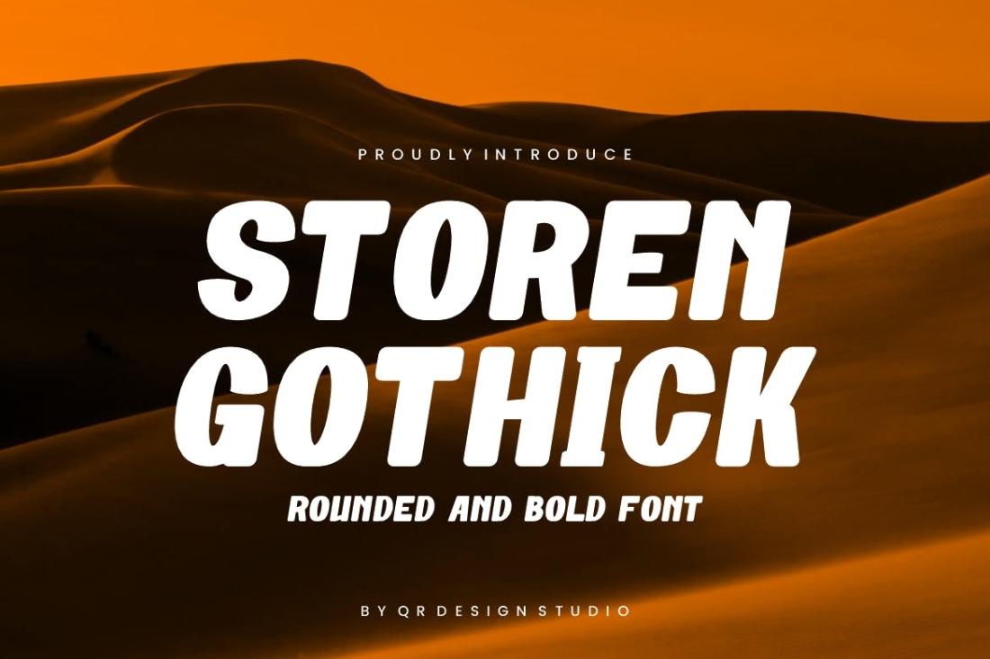 Storen Gothick - Condensed & Rounded Font
