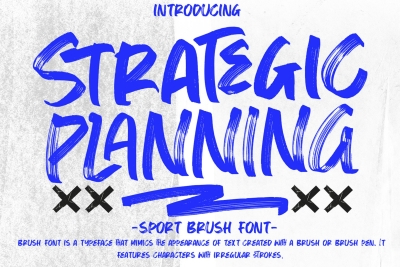 Strategic Planning - Sport Brush Font