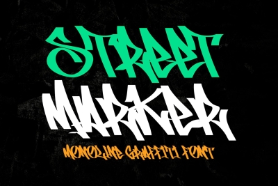 Street Marker – Graffiti Tag Font
