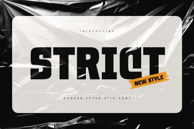 Strict - Modern Neo Brutalism Font