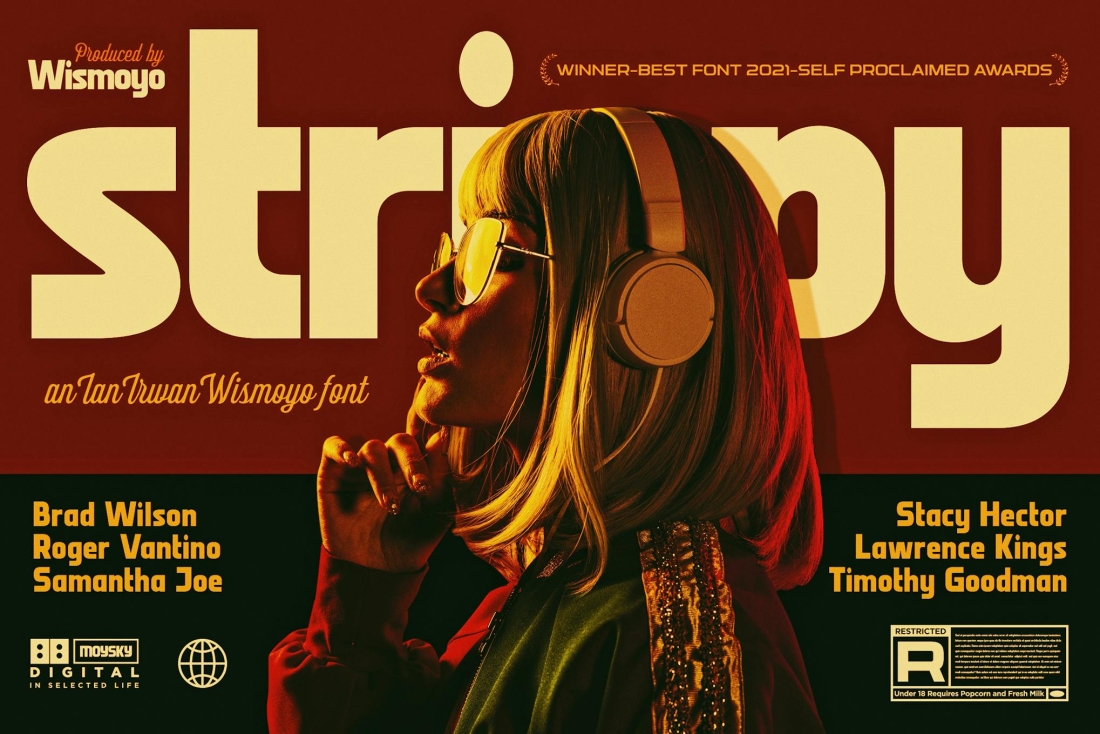 Strippy – Bold Futuristic Fonts