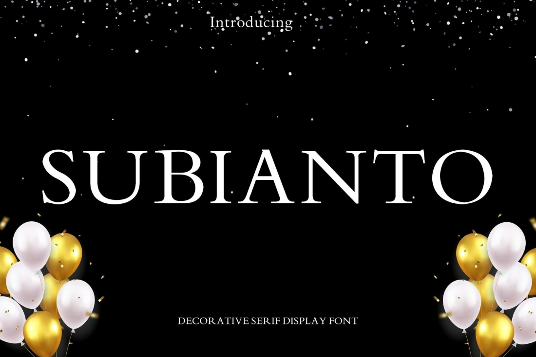 Subianto Serif Display Font