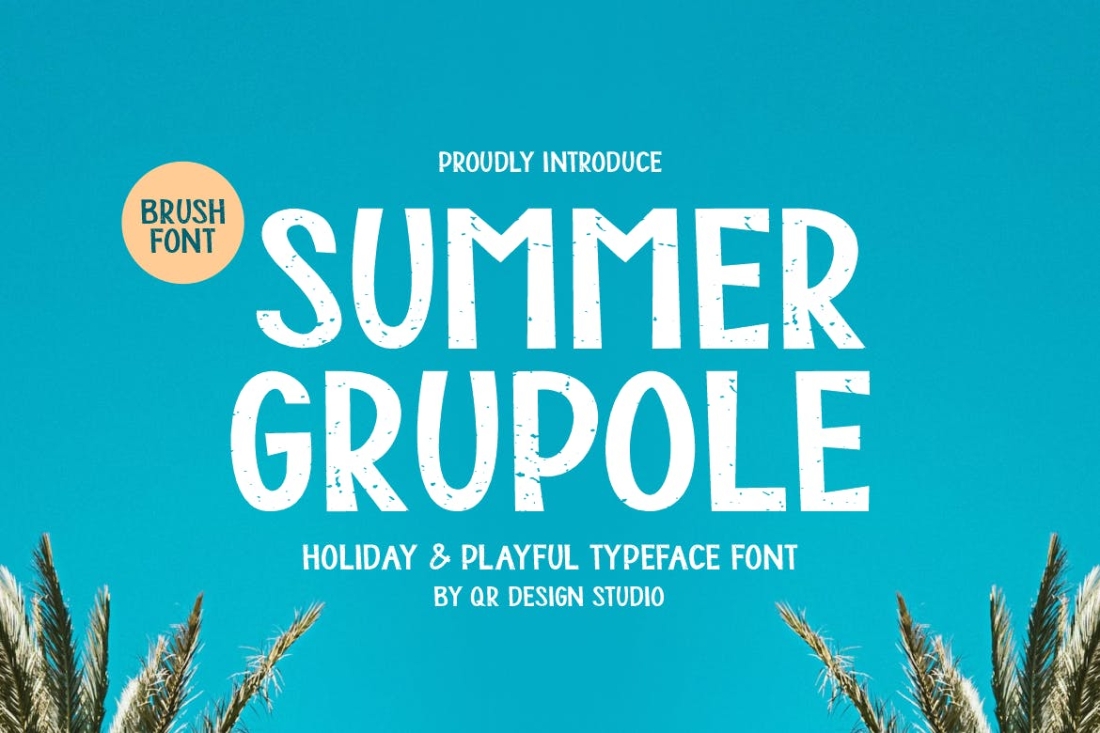 Summer Grupole - Grunge & Playful Font